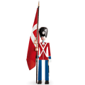 Kay Bojesen Standard-Bearer, Red/Blue/White