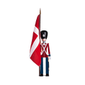 Kay Bojesen Standard-Bearer, Red/Blue/White