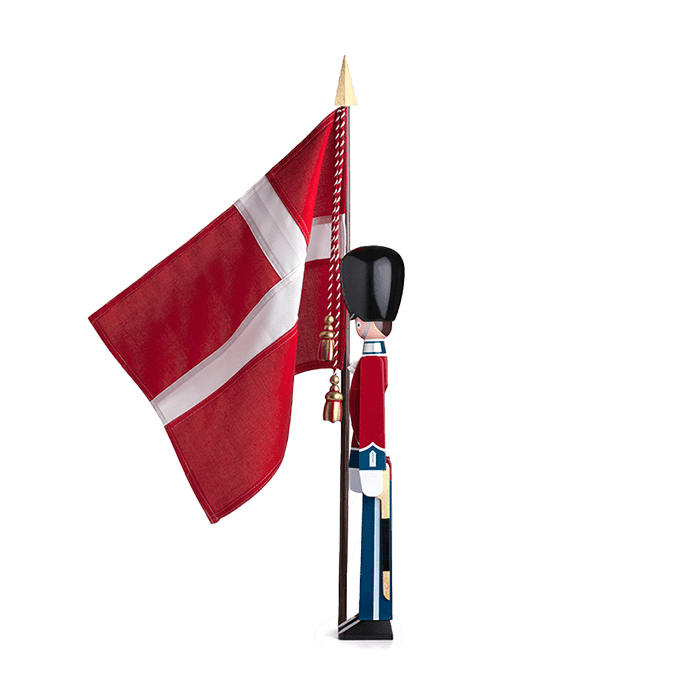 Kay Bojesen Standard-Bearer, Red/Blue/White