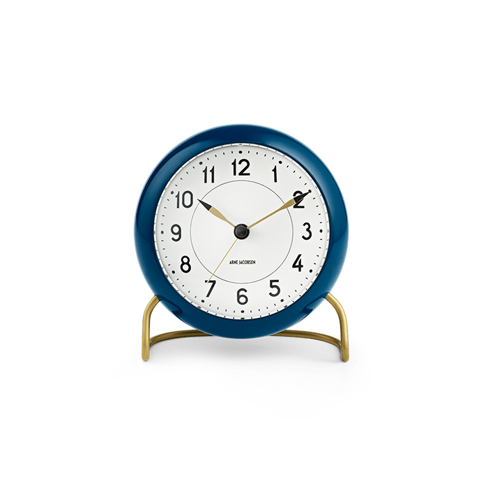 Arne Jacobsen Station Table Clock, H: 4.7"