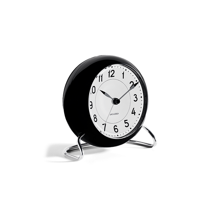 Arne Jacobsen Station Table Clock, H: 4.7"