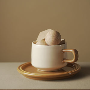 Gohobi Colorful Ceramic Mug & Saucer Set